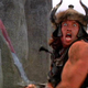 Conan, a barbarian, seen here played by Arnold Schawarzenegger in the 1982 cult-favorite movie Conan the Barbarian.